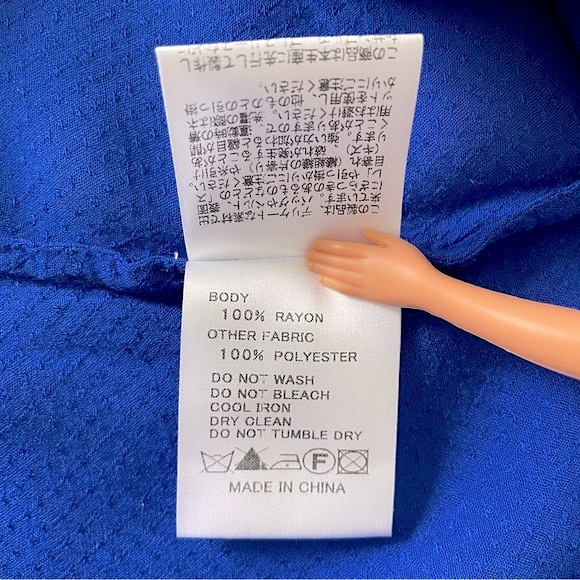 JOURNAL STANDARD🇯🇵 B.VINTAGE Rayon V-Neck Top - Picture 7 of 8